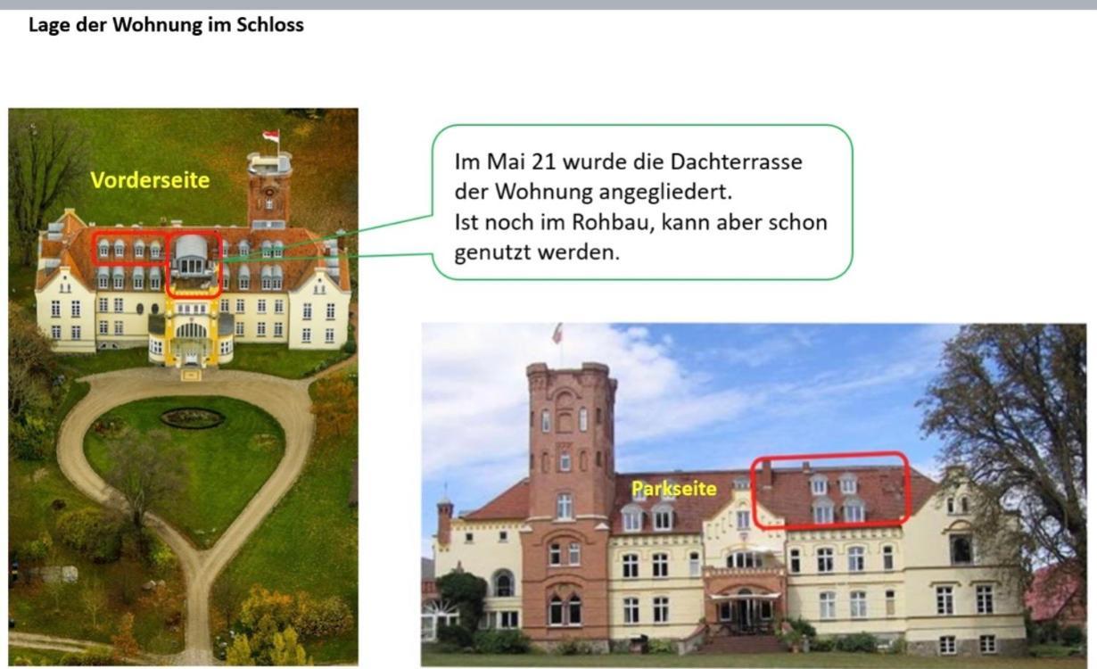 Schloss Lelkendorf Apartment Ulrichshusen Maisonette Fewo Mecklenburger Seenplatte Mit Dachterrasse Naehe Ostsee Zewnętrze zdjęcie